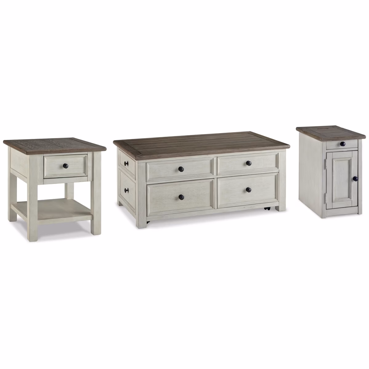 Bolanburg Coffee Table with End Table and Chairside End Table - Image 2