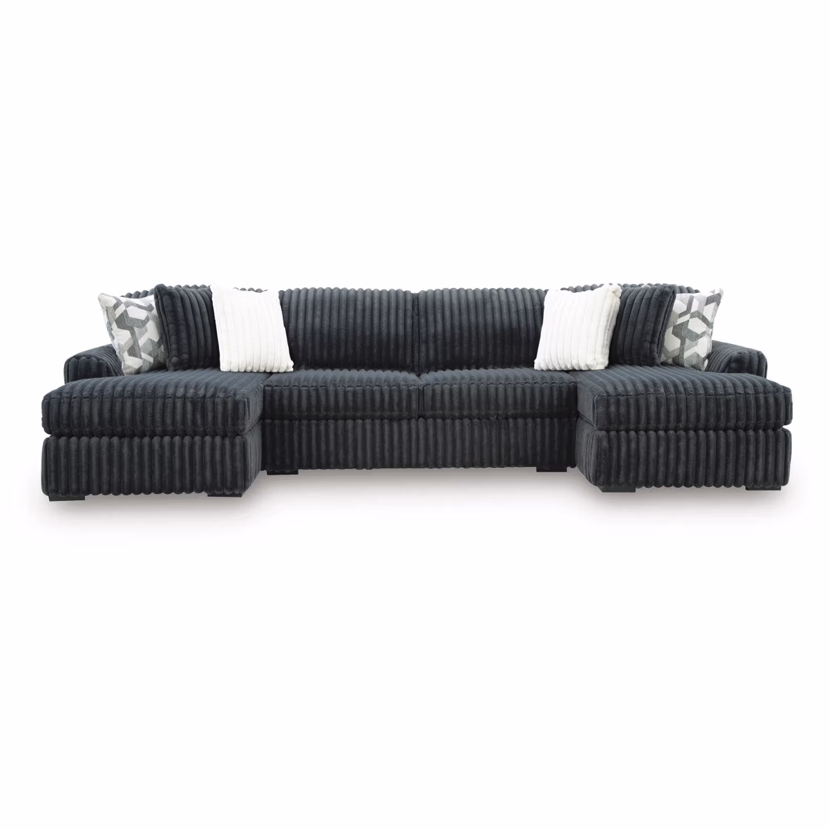Midnight-Madness 3-Piece Double Chaise Sectional - Image 2
