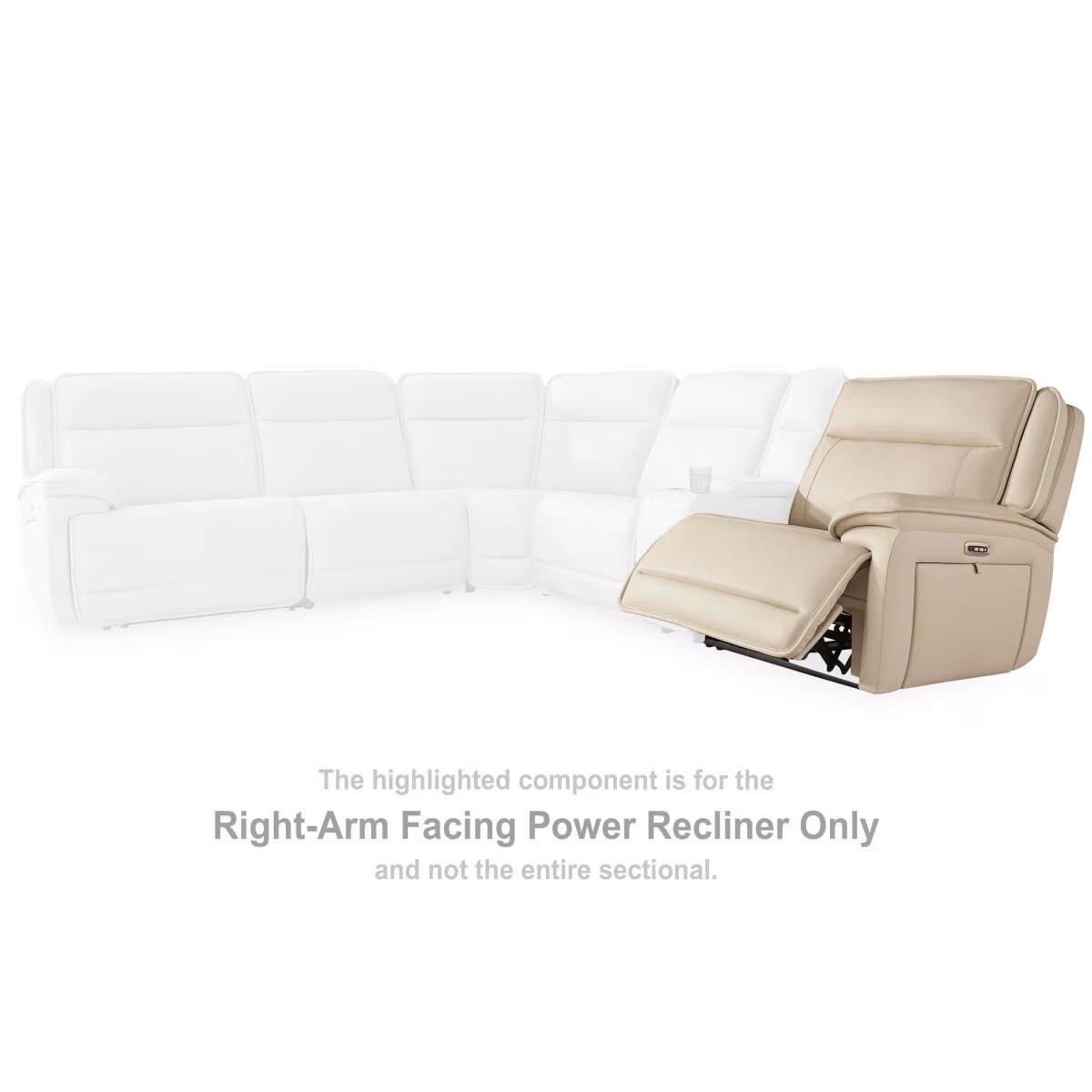 Double Deal Right-Arm Facing Power Recliner - Image 3