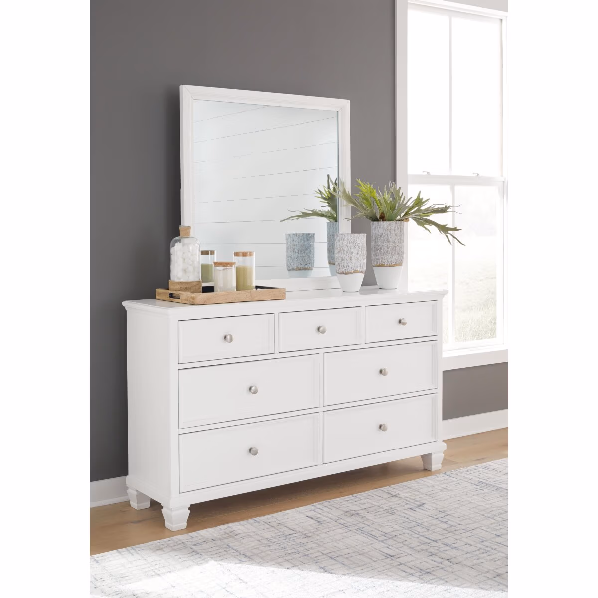 Fortman King Panel Bed, Dresser, Mirror, Chest and Nightstand - Image 32