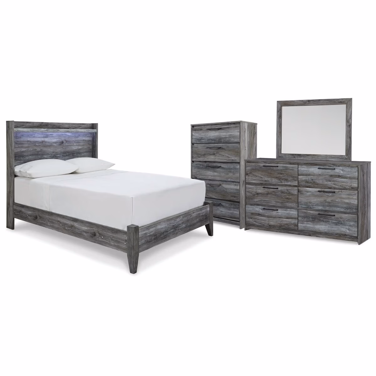 Baystorm Full Panel Bed, Dresser, Mirror and Chest - Image 2