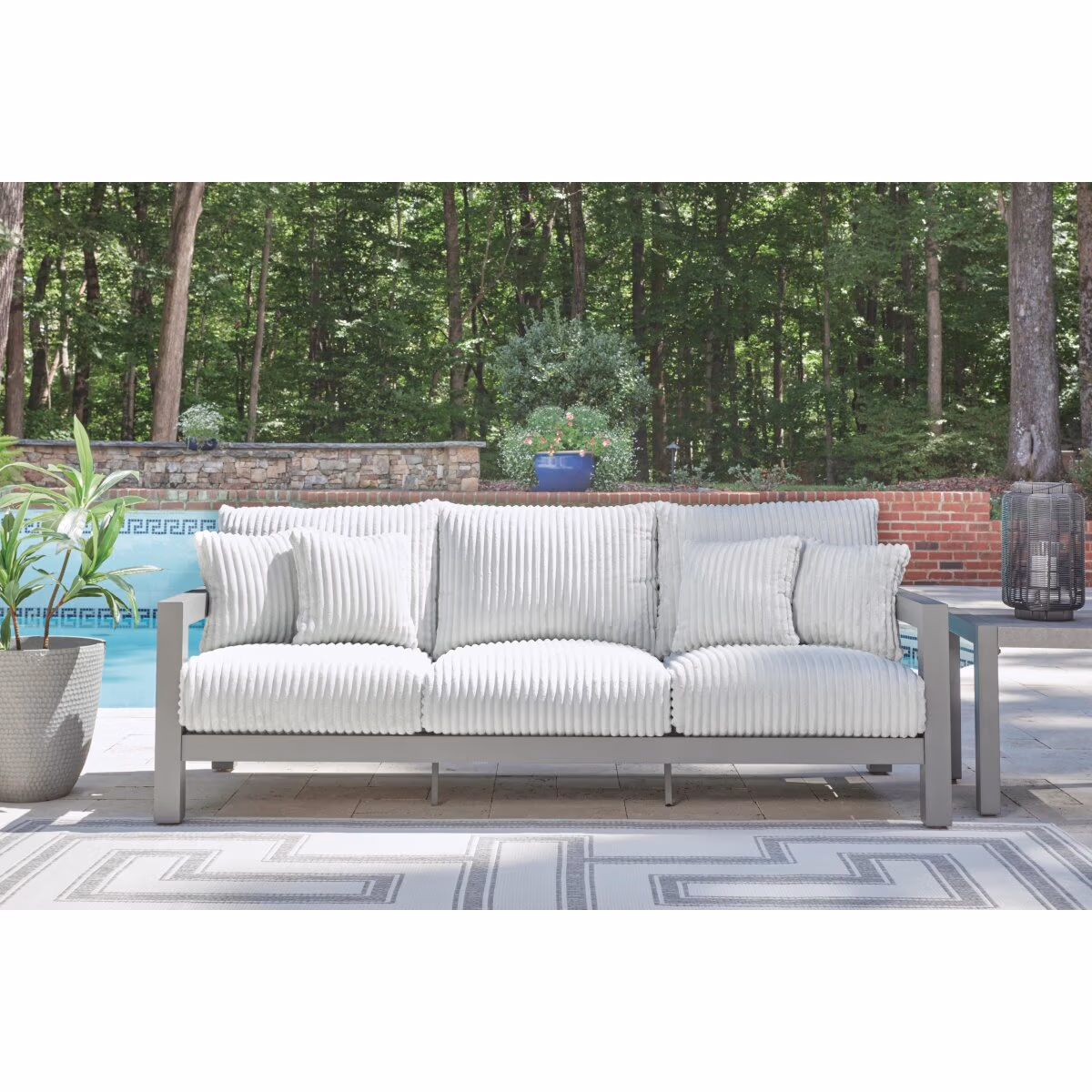Hurley Park Outdoor Sofa, 2 Lounge Chairs and Coffee Table - Image 12