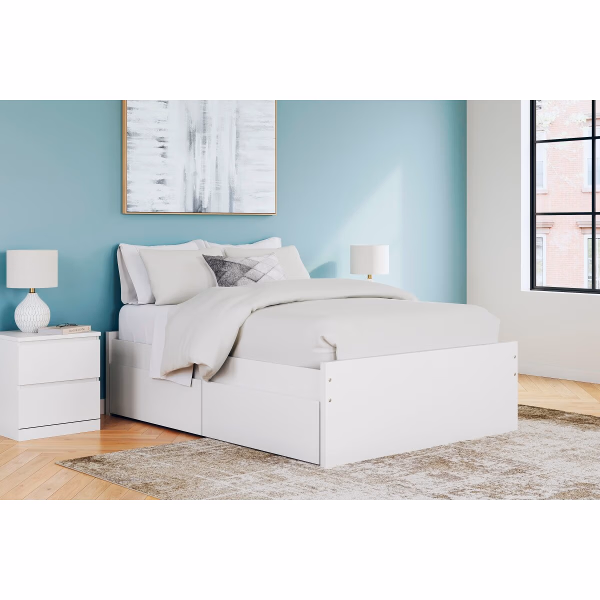 Onita Full Platform Bed with 2 Side Storage - Image 3