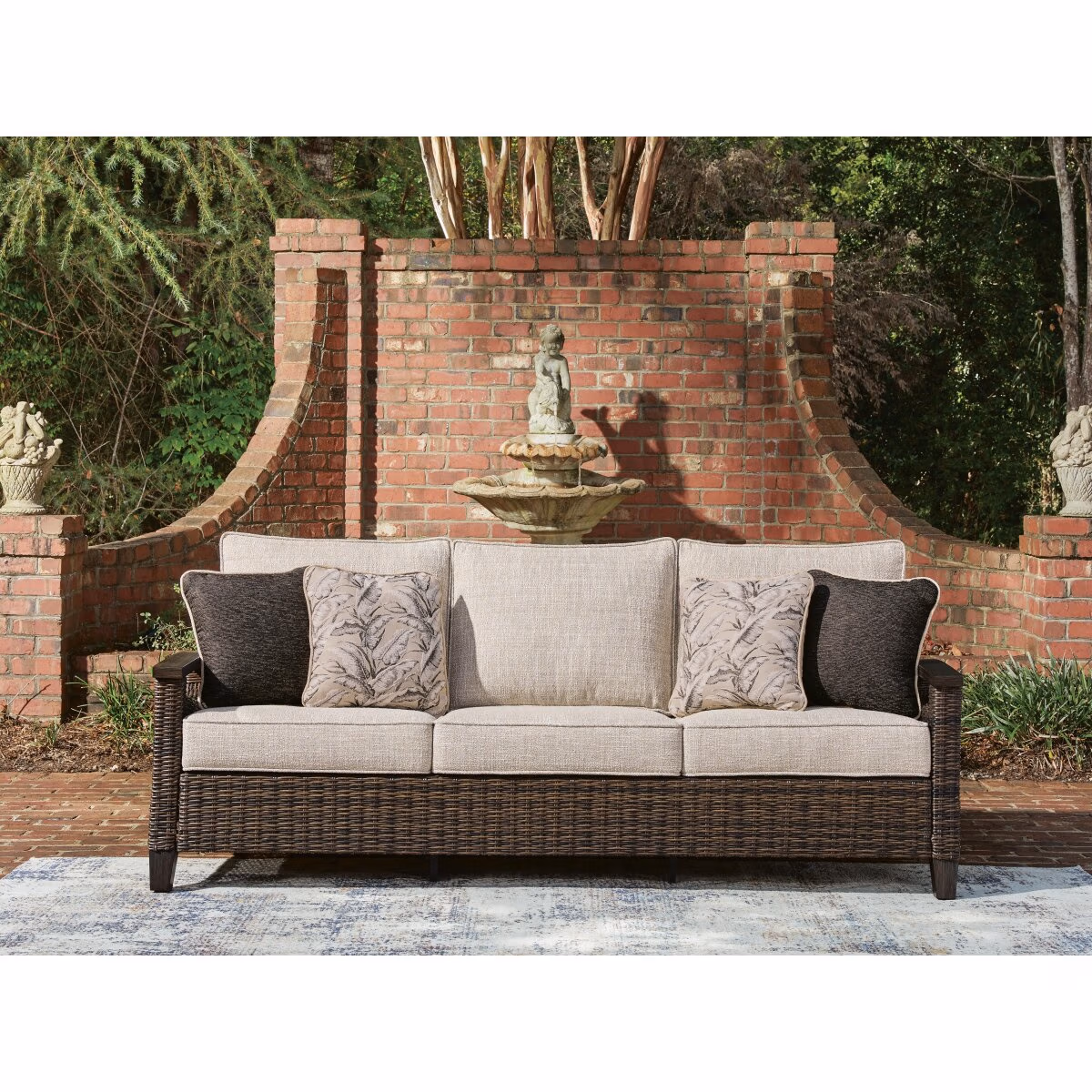 Monterey Point Outdoor Sofa with Cushion - Image 3
