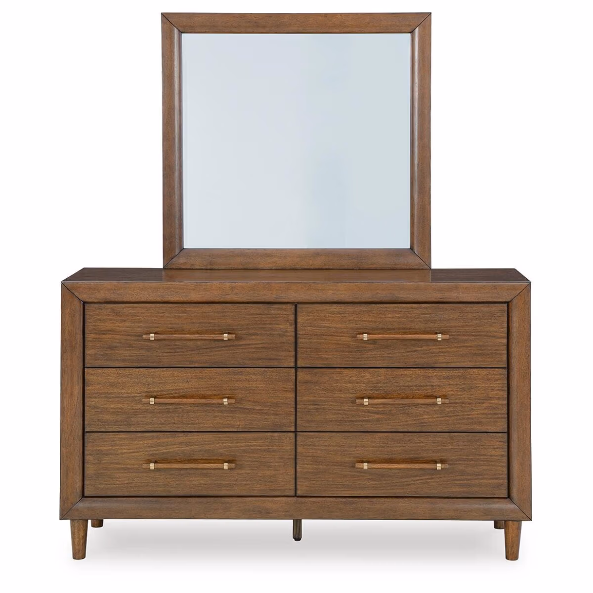Lyncott Queen Upholstered Bed, Dresser, Mirror and Nightstand - Image 3
