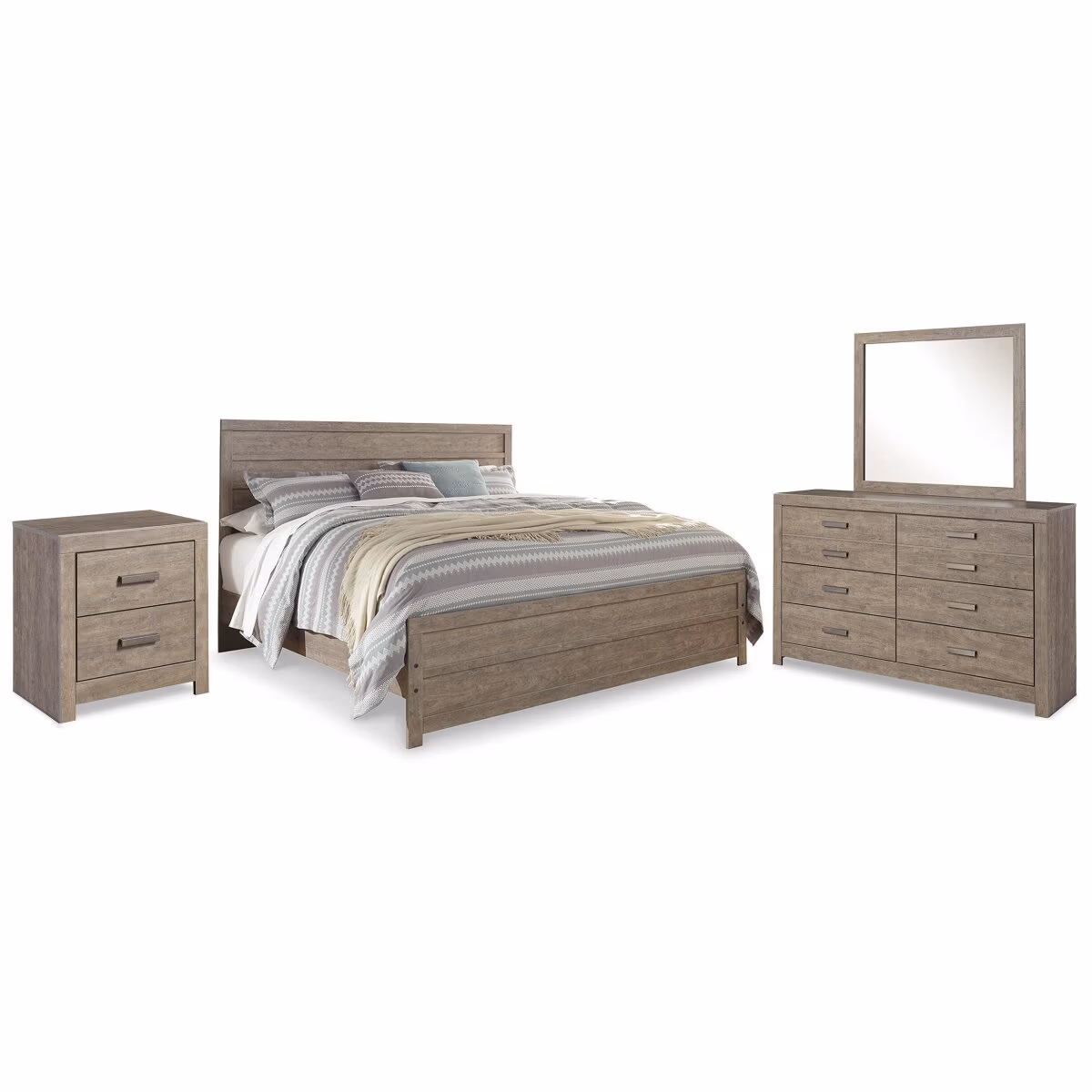 Culverbach King Panel Bed, Dresser, Mirror and Nightstand - Image 2