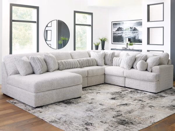 Cuddle Plush 6-Piece Sectional with Chaise - Image 3