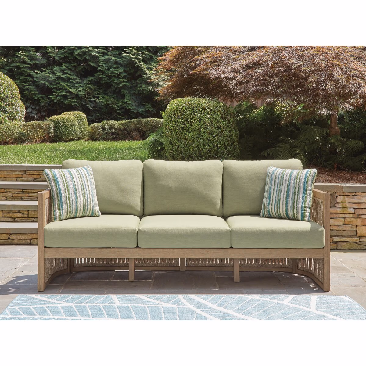 Serena Shores Outdoor Sofa with Cushion - Image 3