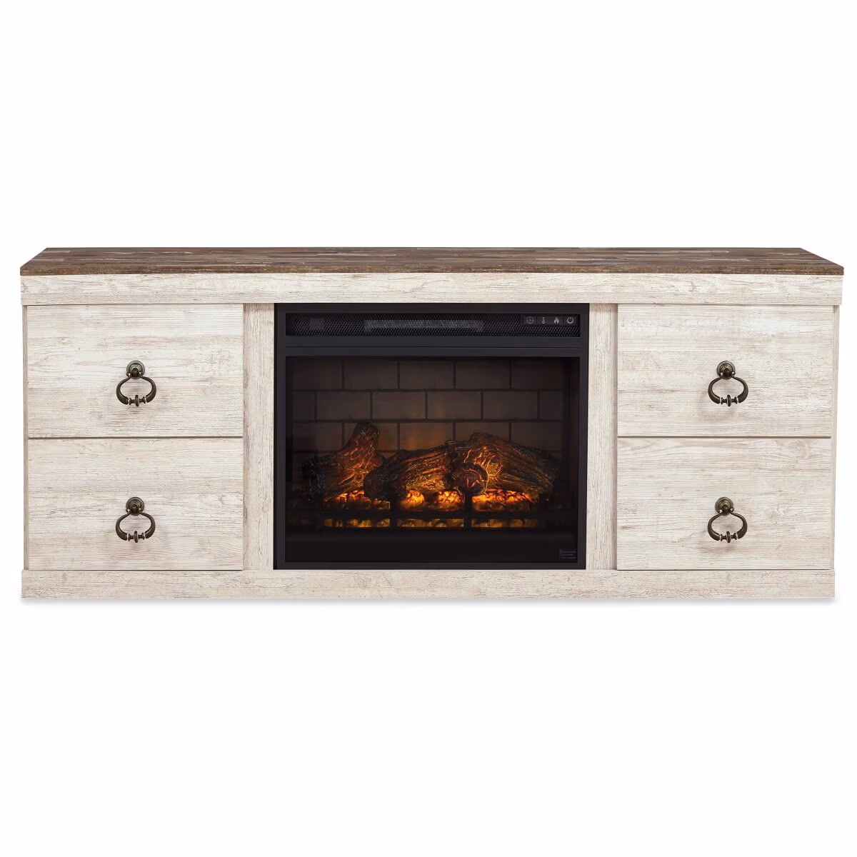 Willowton 4-Piece Entertainment Center with Electric Fireplace - Image 4