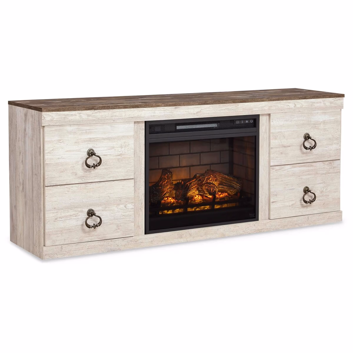 Willowton 4-Piece Entertainment Center with Electric Fireplace - Image 3