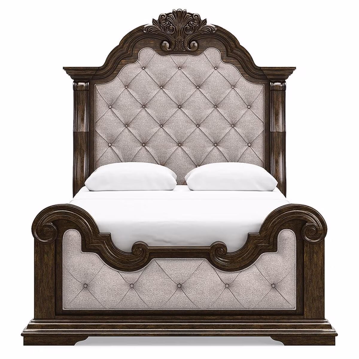 Maylee Queen Panel Bed, Dresser, Mirror, Chest and 2 Nightstands - Image 11
