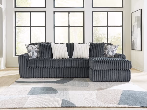 Midnight-Madness 2-Piece Sectional Sofa Chaise - Image 3