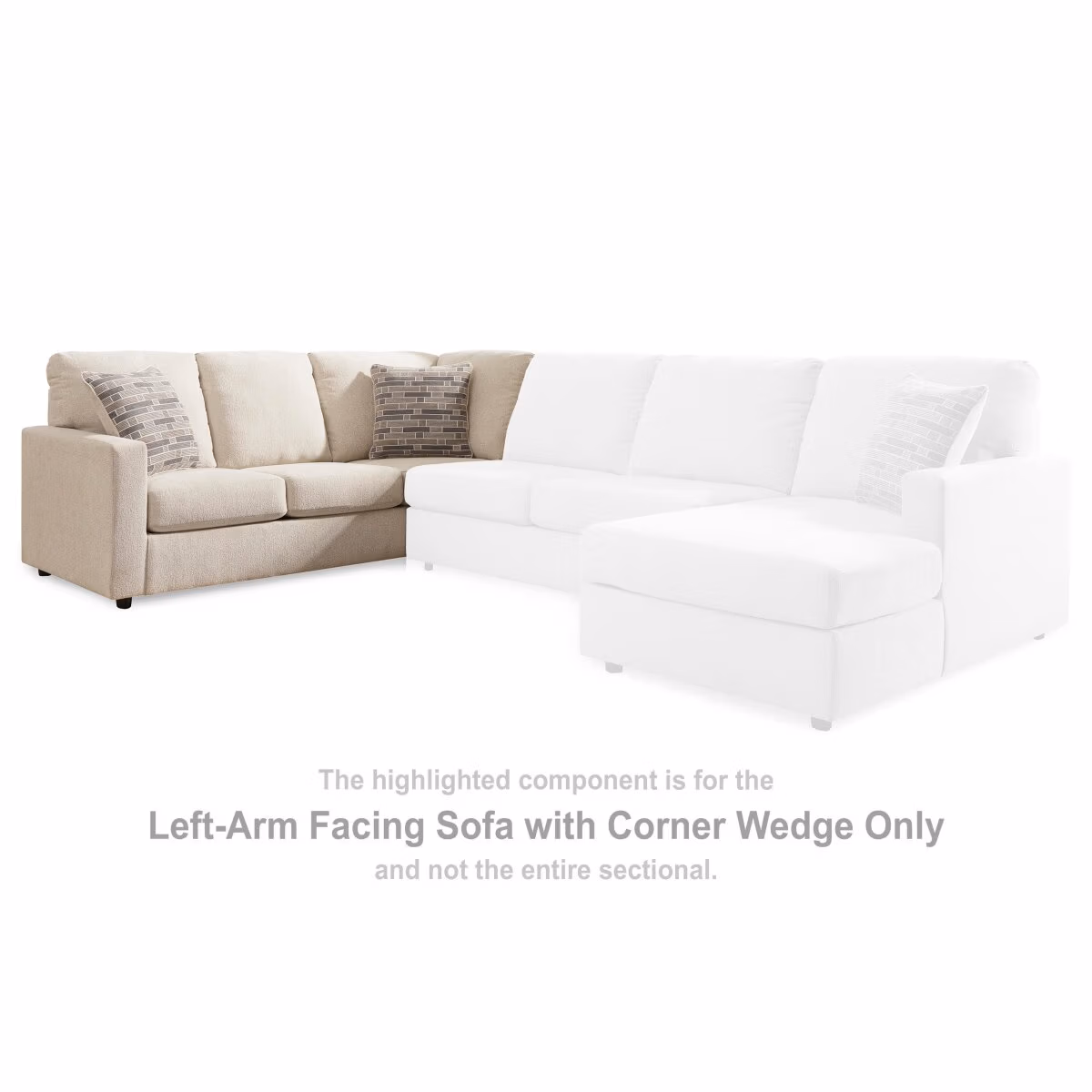 Edenfield Left-Arm Facing Sofa with Corner Wedge - Image 3