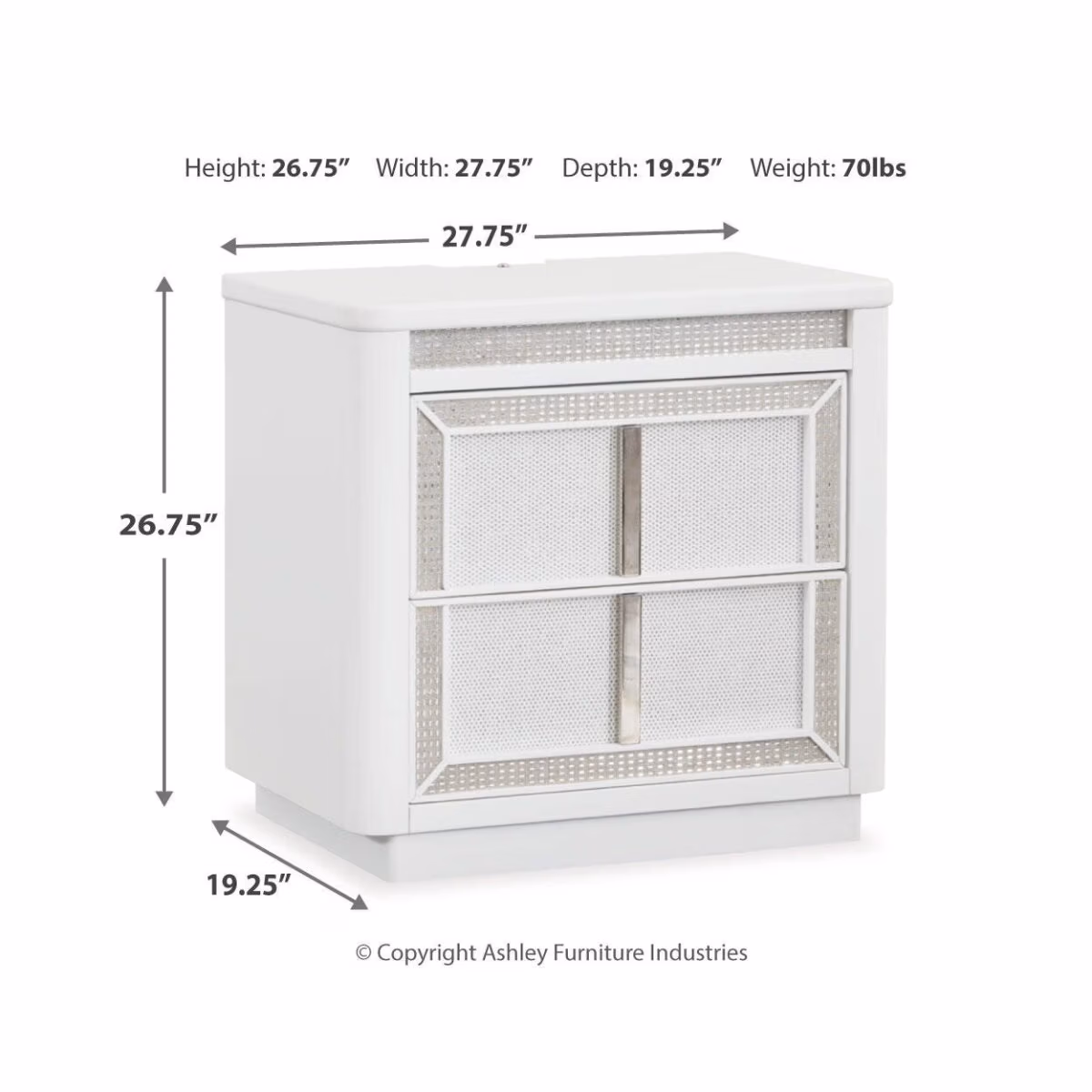 Chalanna Queen Panel Storage Bed and Nightstand - Image 10