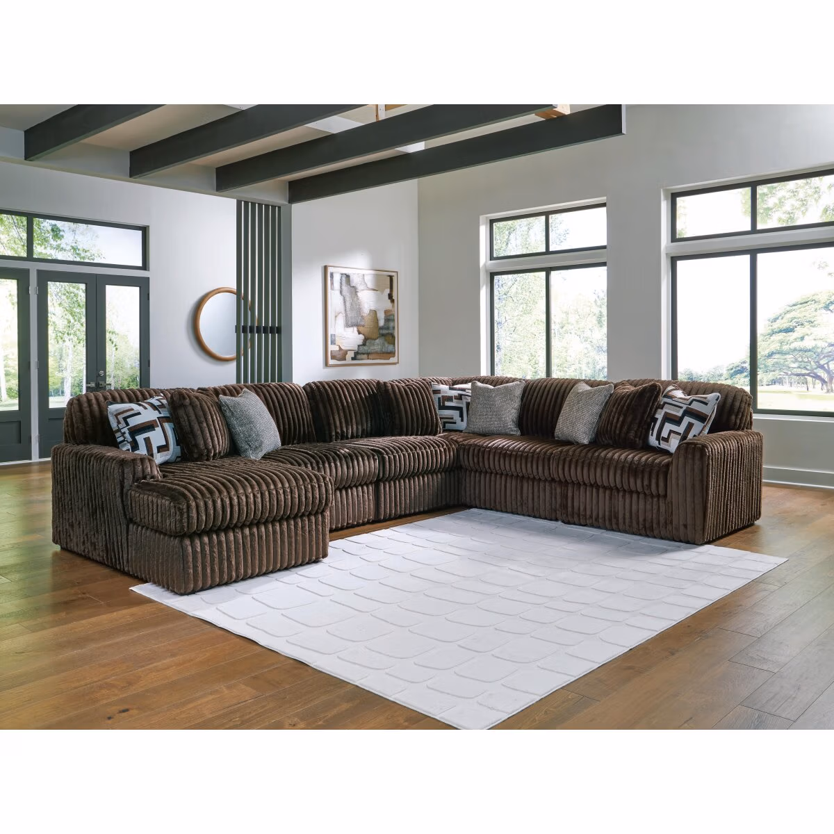 Midnight-Madness 6-Piece Sectional with Chaise - Image 3