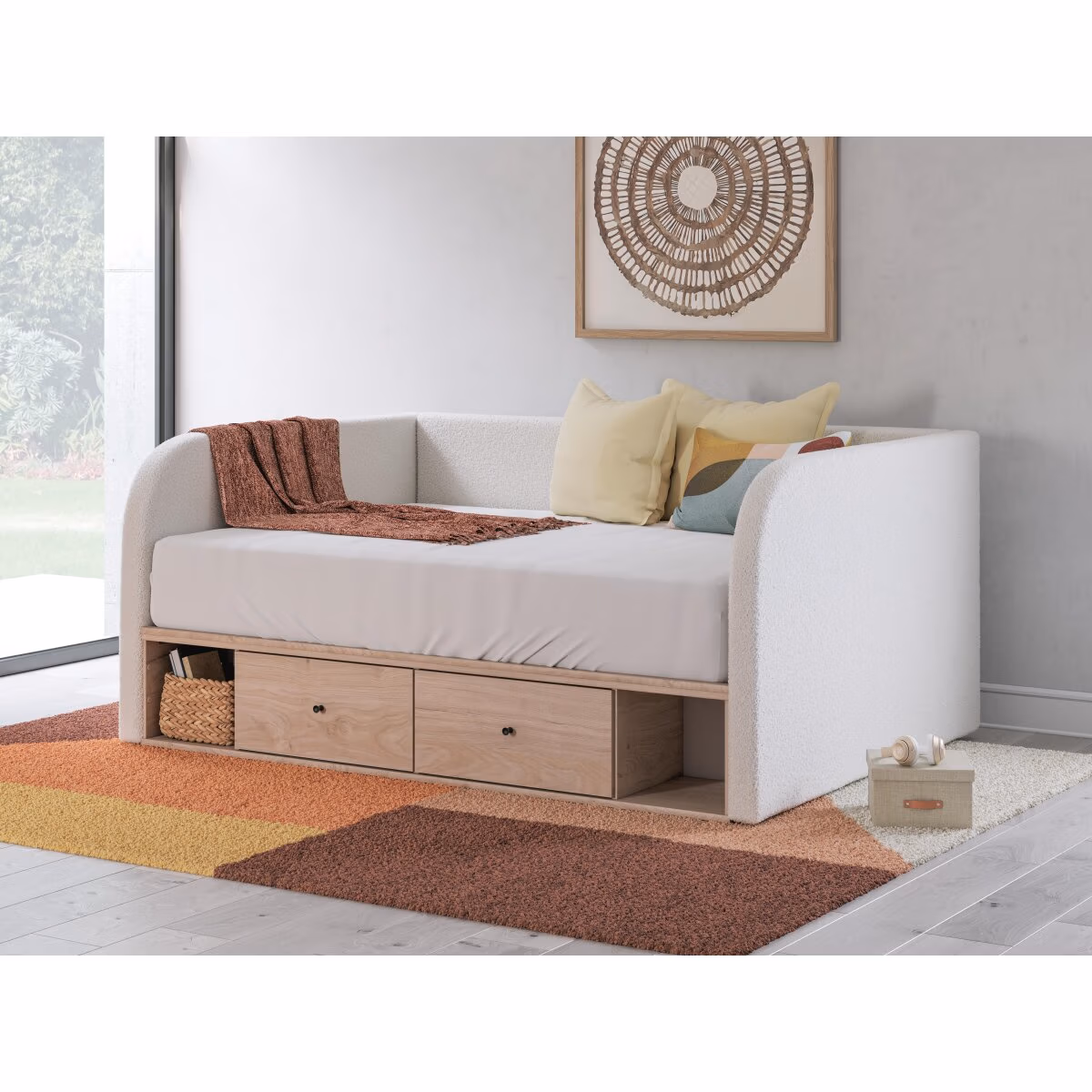 Arloster Full Upholstered Day Bed with Storage - Image 2