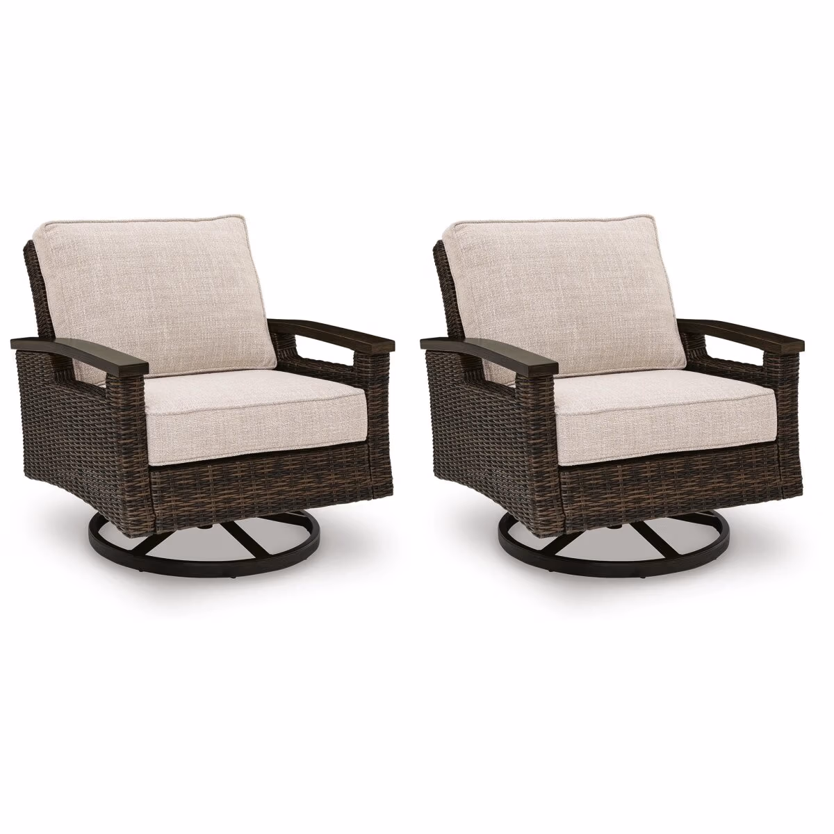 Monterey Point Outdoor Swivel Lounge Chair (Set of 2) - Image 2
