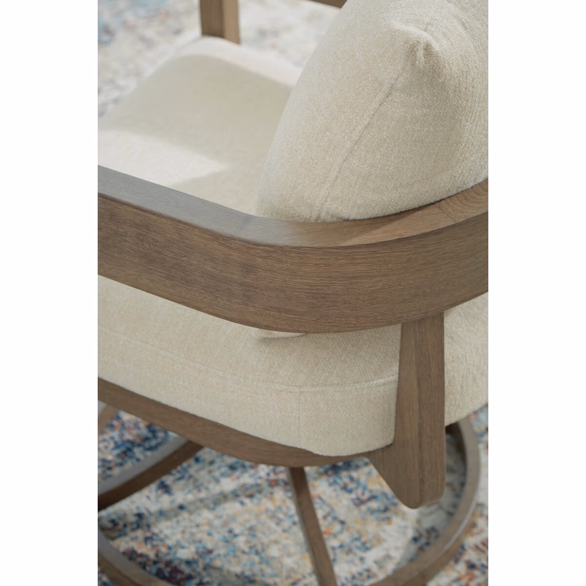 Serene Bay Outdoor Swivel Dining Chair with Cushion (Set of 2) - Image 10