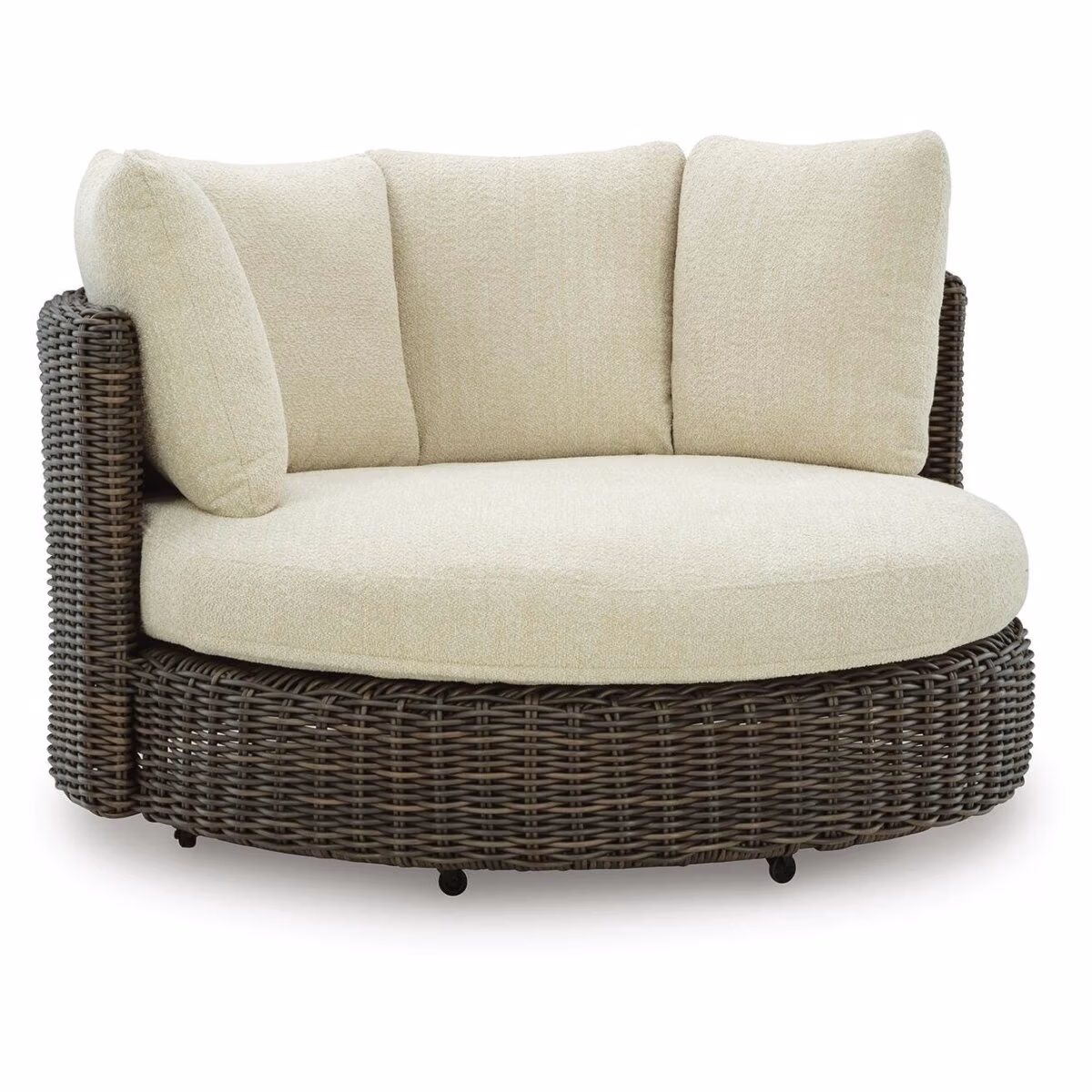 Kimora Outdoor Swivel Lounge Chair with Cushion - Image 2