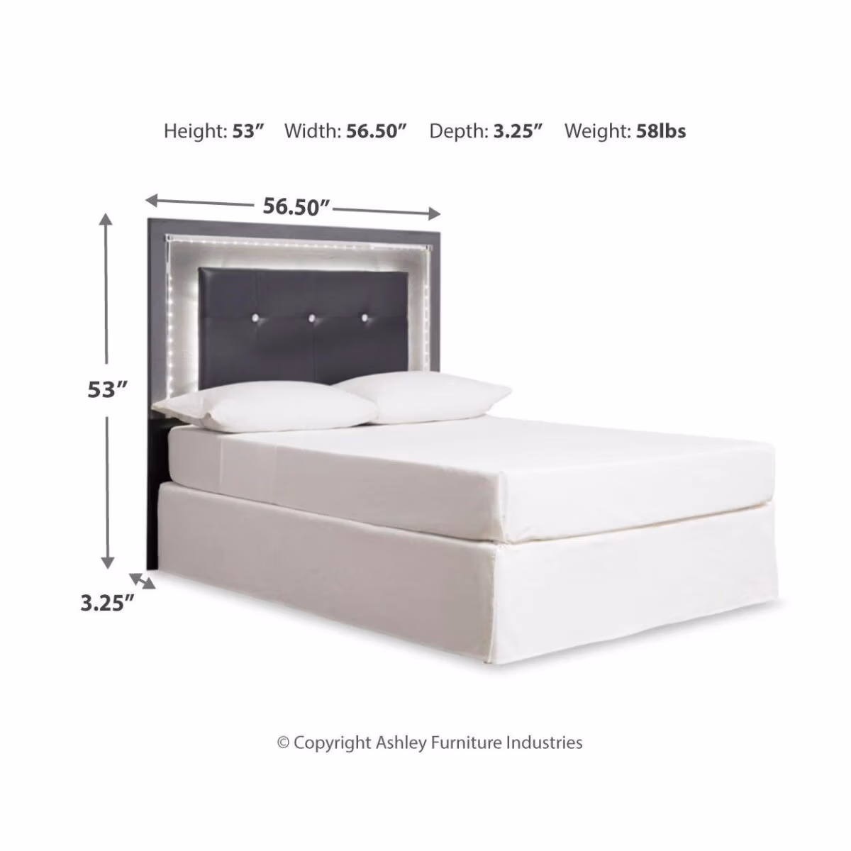 Lodanna Full Upholstered Panel Headboard - Image 5