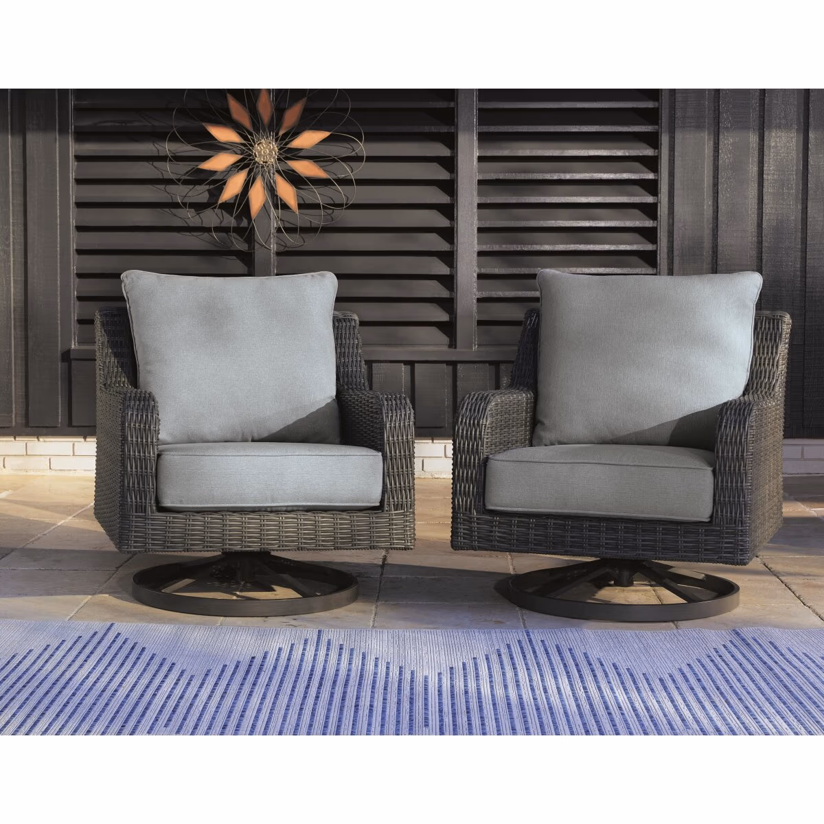Elite Park Outdoor Swivel Lounge with Cushion - Image 8