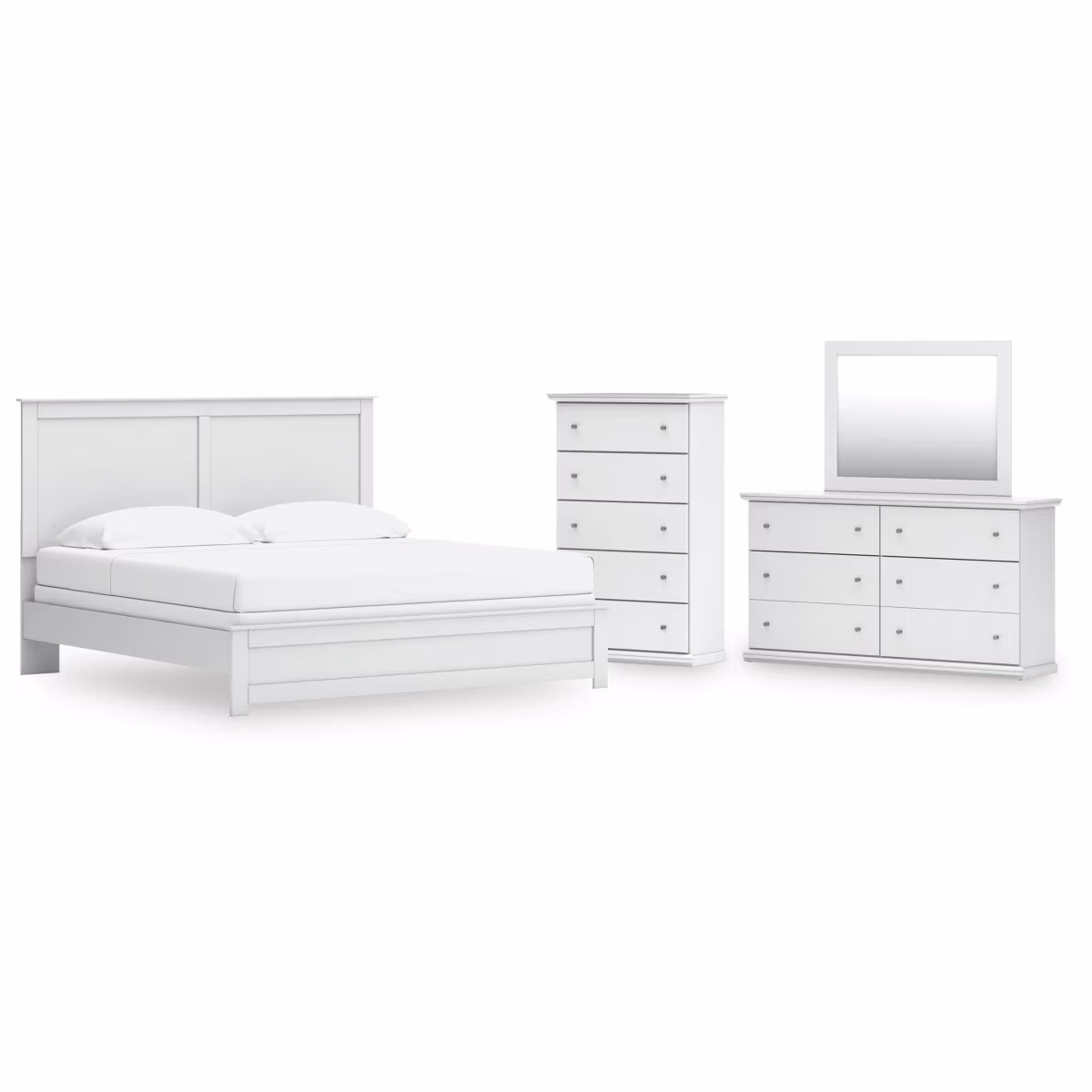 Bostwick Shoals King Panel Bed, Dresser, Mirror and Chest - Image 2