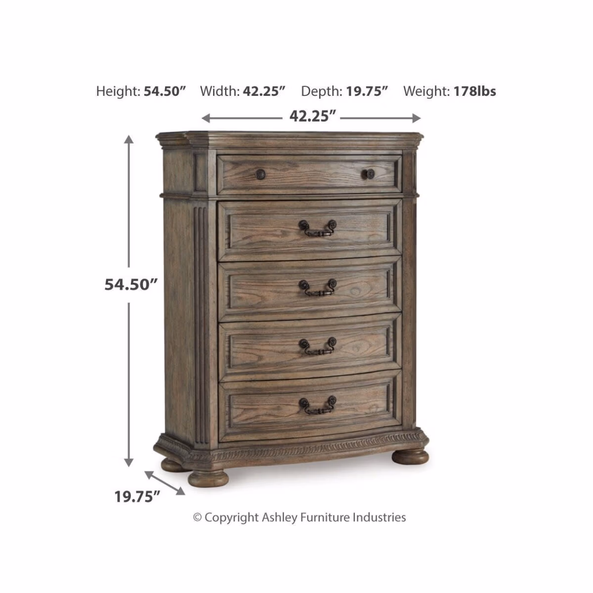 Ardenfield California King Sleigh Bed, Chest and Nightstand - Image 7
