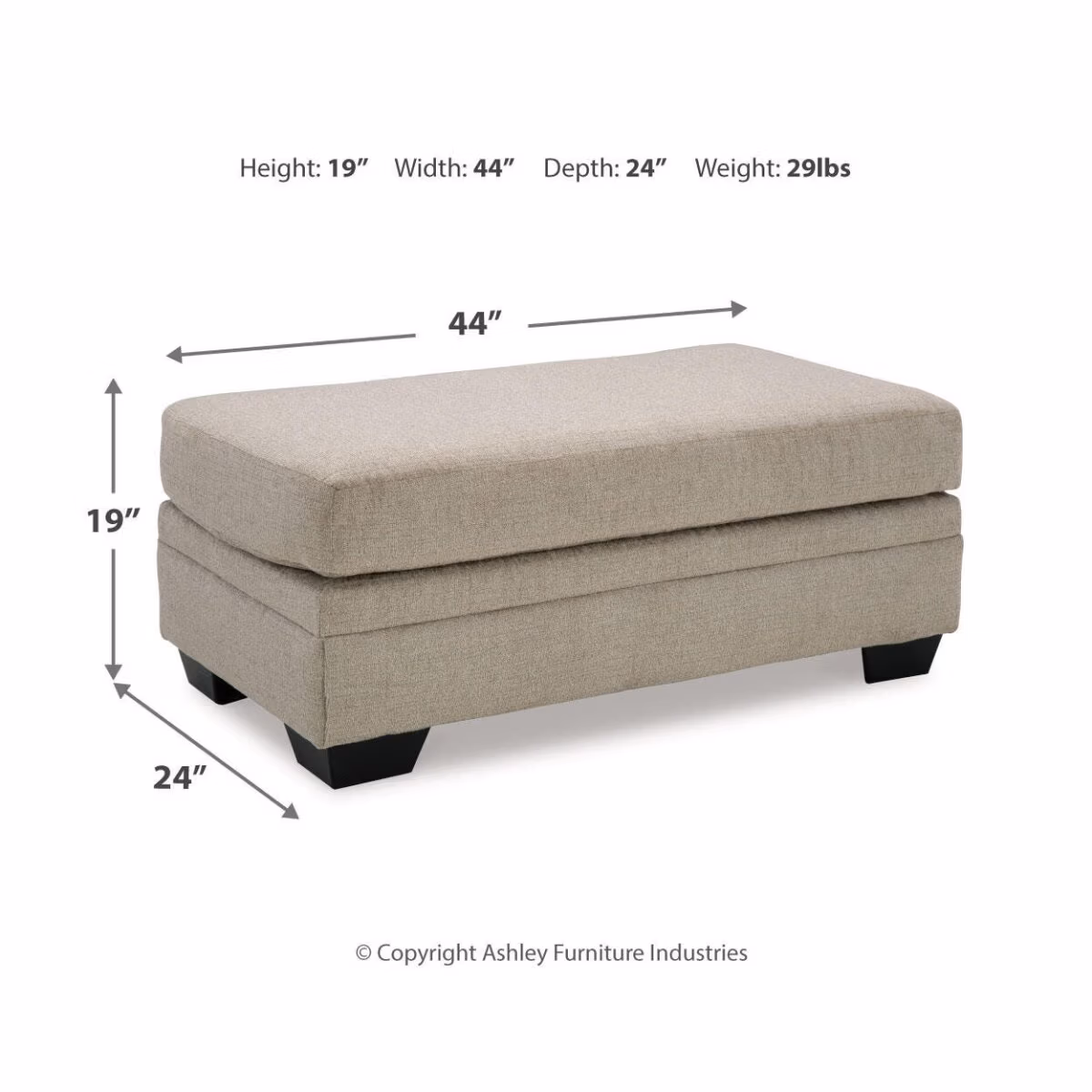 Stonemeade Sofa Chaise, Oversized Chair, and Ottoman - Image 21