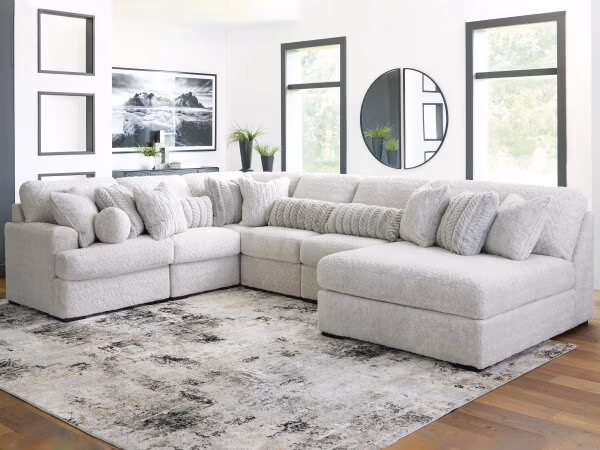 Cuddle Plush 6-Piece Sectional with Chaise - Image 3