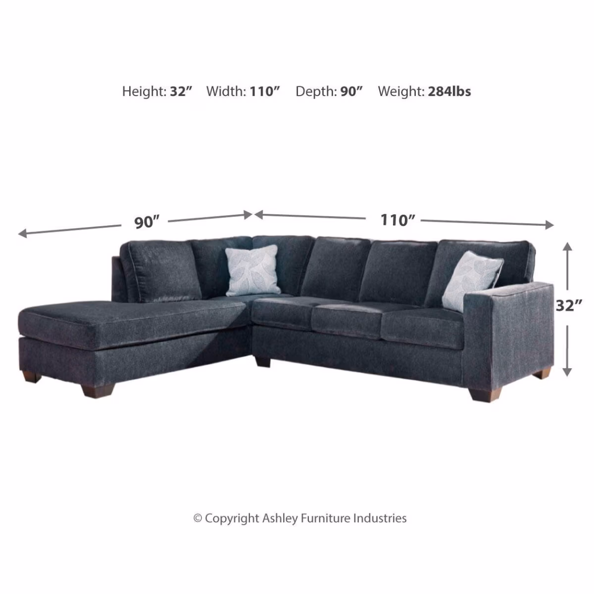 Altari 2-Piece Sleeper Sectional with Chaise - Image 5