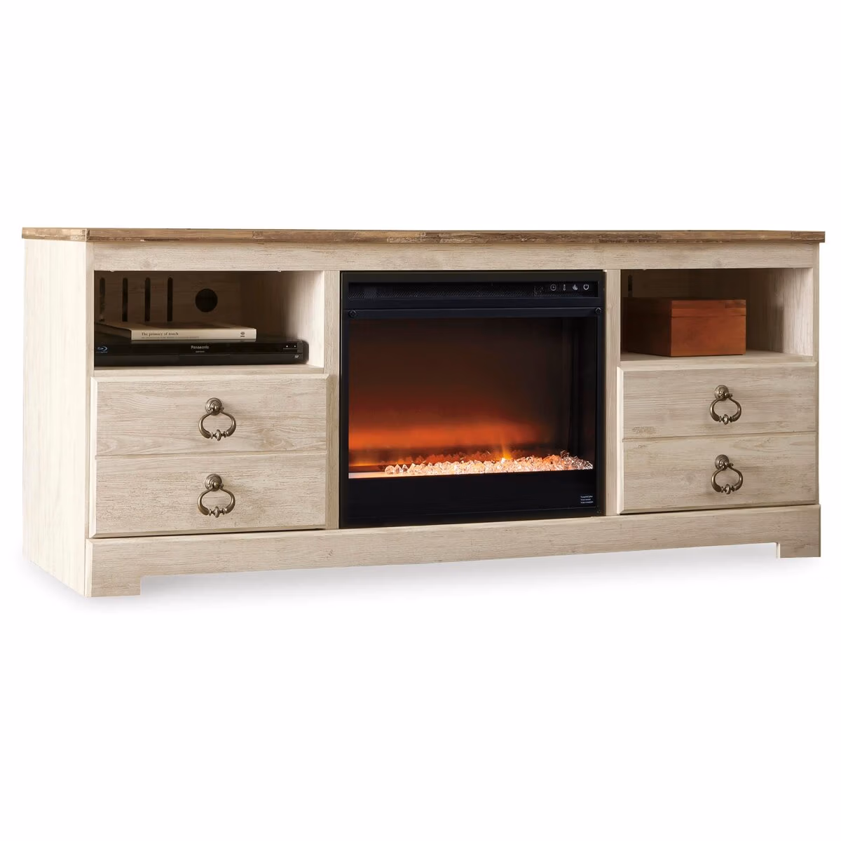 Willowton 64" TV Stand with Electric Fireplace - Image 2