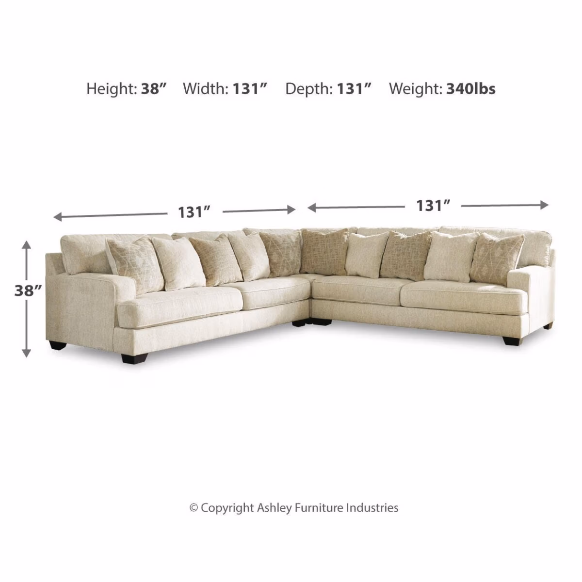 Rawcliffe 5-Piece Sectional - Image 5