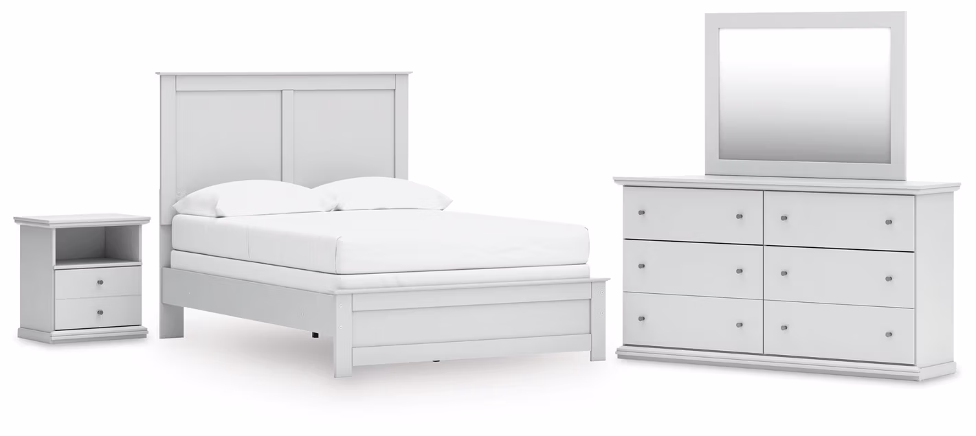 45f01d60fd76ea402c536d41025beb17 Bostwick Shoals Full Panel Bed, Dresser, Mirror and Nightstand - Image 1