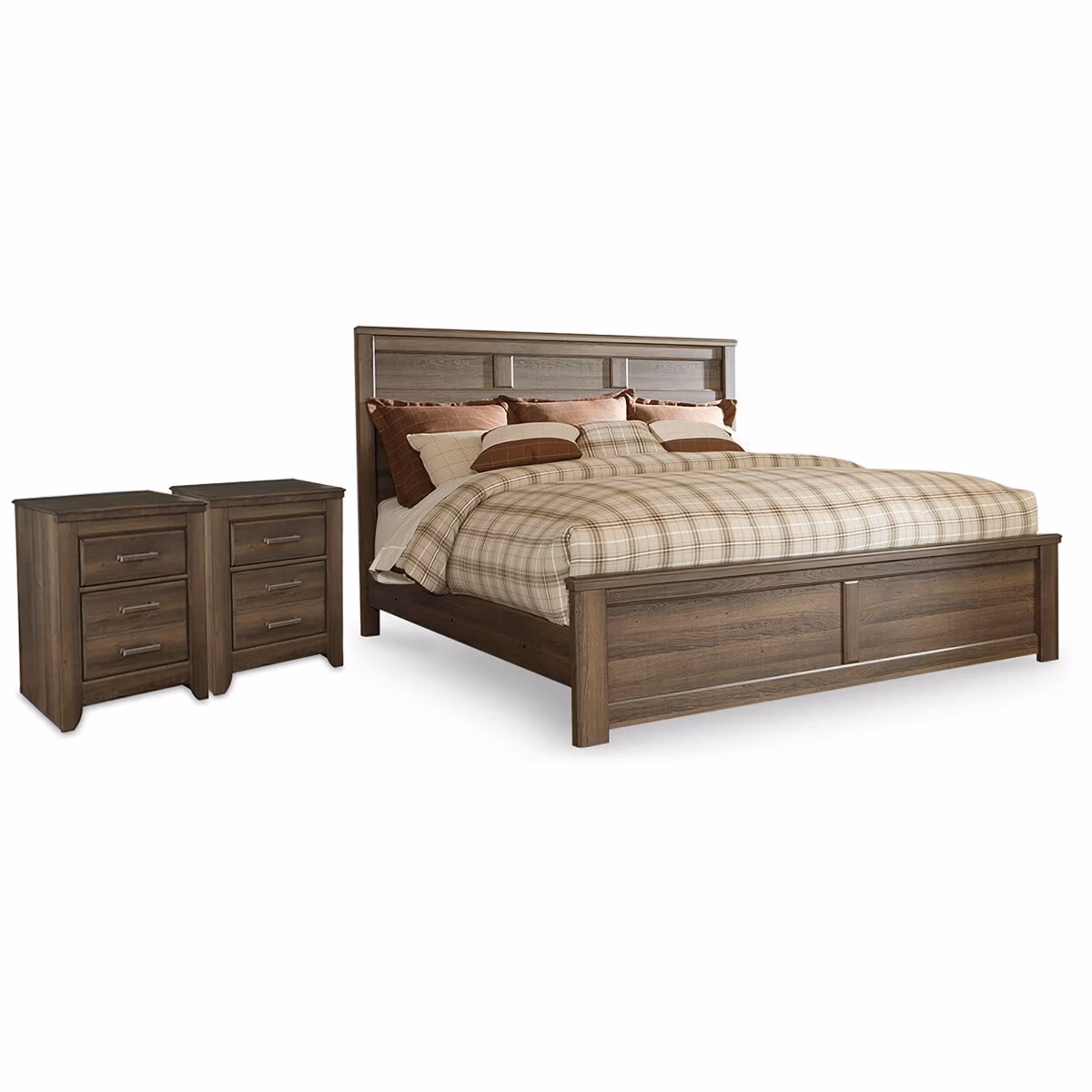 Juararo King Panel Bed and 2 Nightstands - Image 2