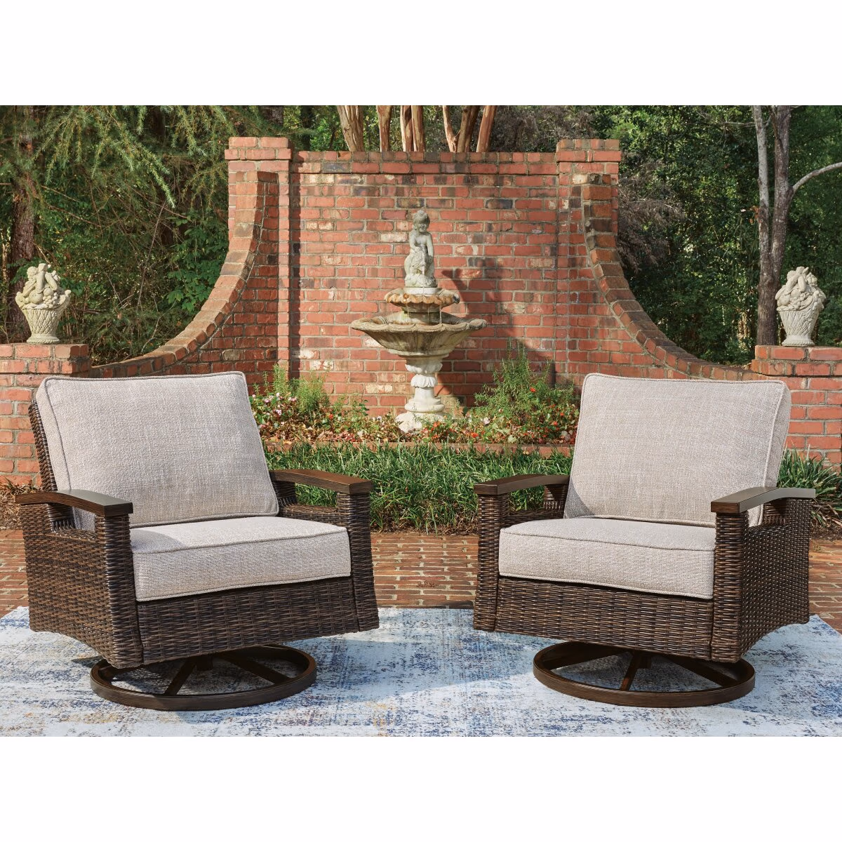 Monterey Point Outdoor Swivel Lounge Chair (Set of 2) - Image 3