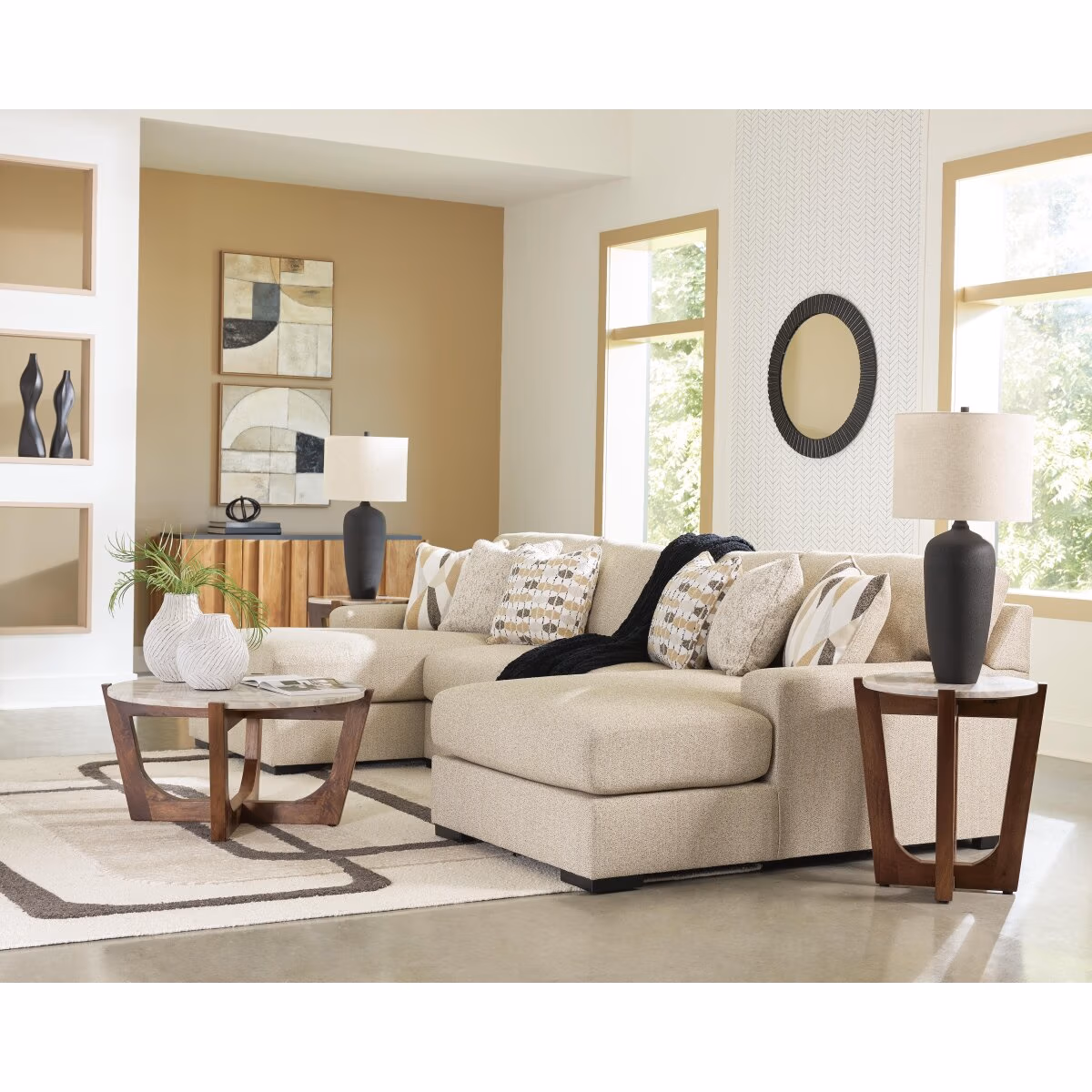 Laurelgrove 3-Piece Double Chaise Sectional - Image 4
