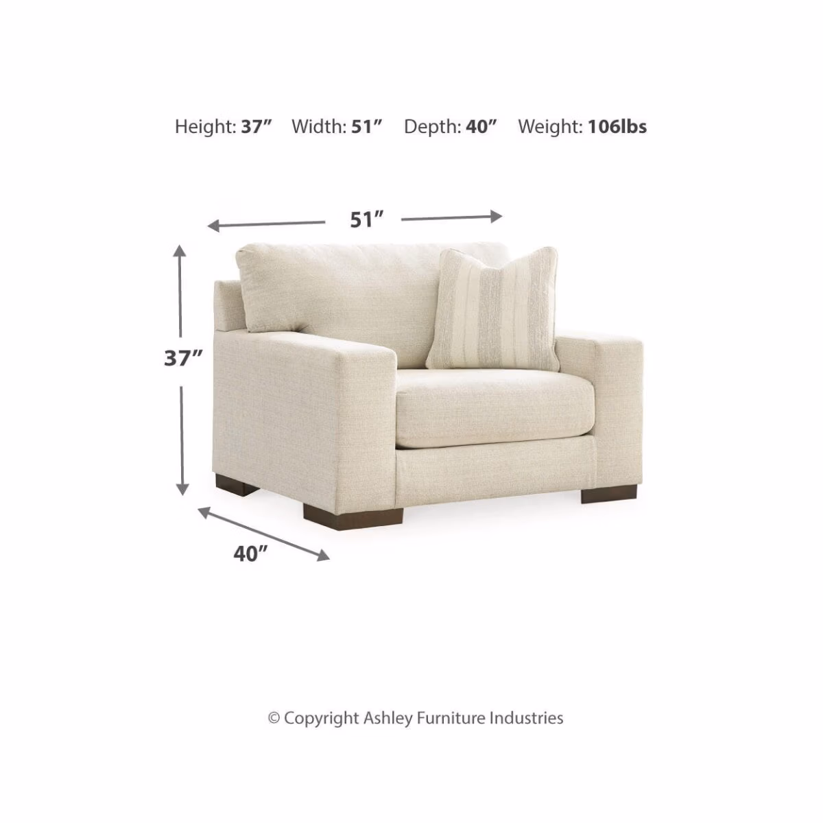 Maggie Oversized Chair - Image 7