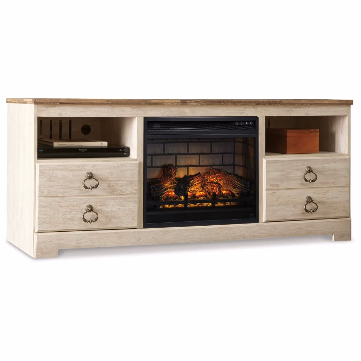 Willowton 64" TV Stand with Electric Fireplace - Image 2