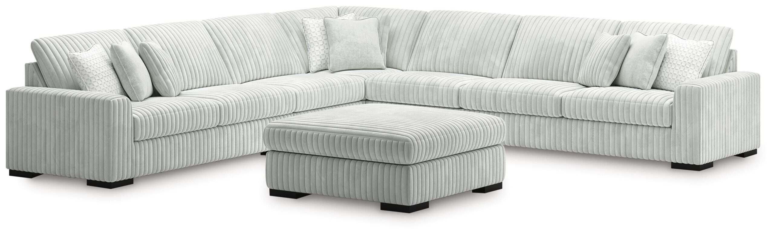 4e410309fb88fd2c1a986ab759bb620e Stupendous 5-Piece Sectional and Ottoman - Image 1