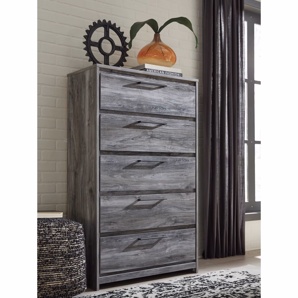 Baystorm King Panel Storage Bed, Dresser, Chest and 2 Nightstands - Image 20