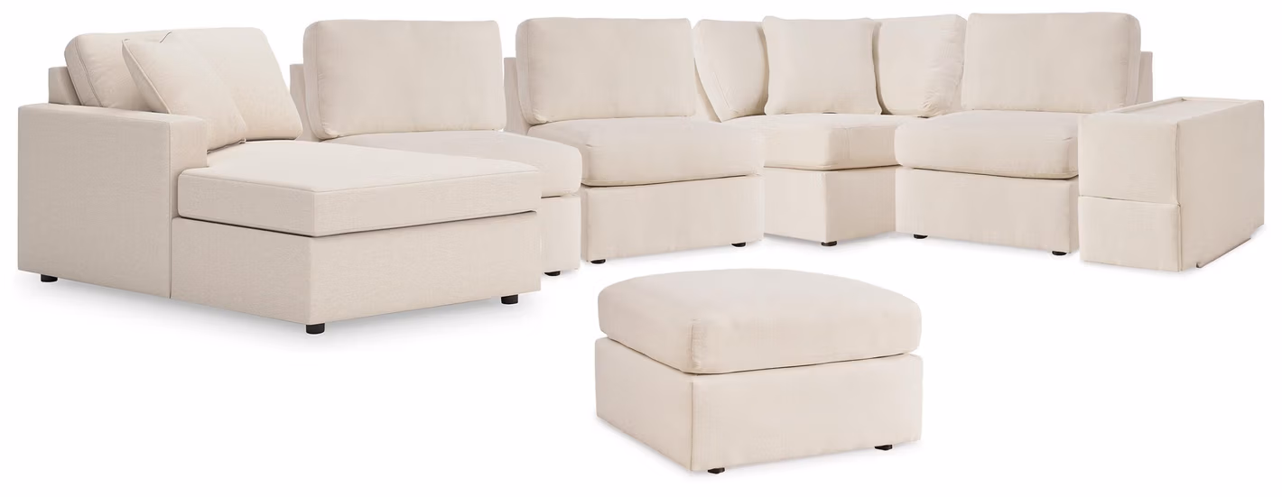 4e649f7aff761e335f82a6440f5e99f3 Modmax 6-Piece Sectional with Chaise and Ottoman - Image 1