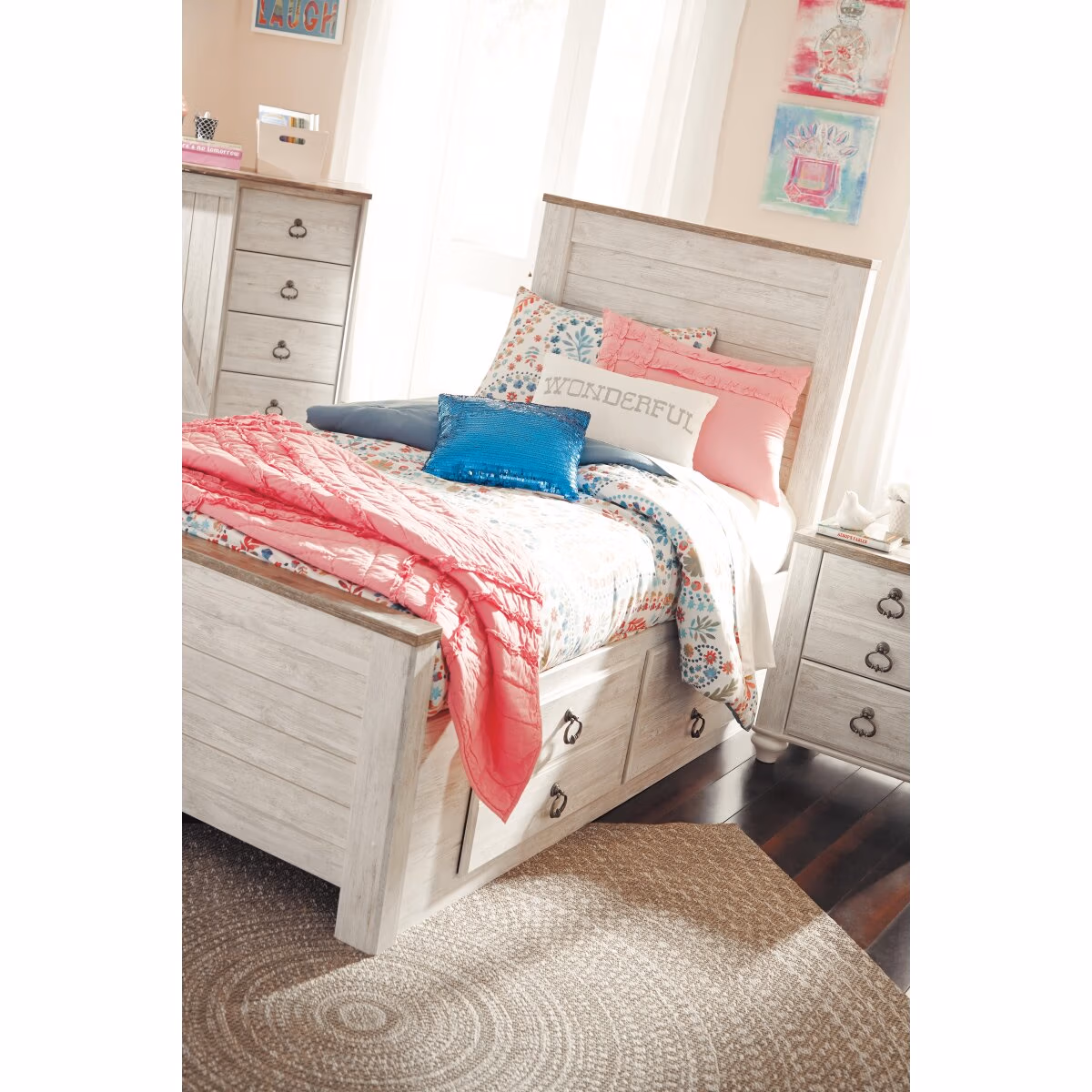 Willowton Twin Panel Headboard - Image 4