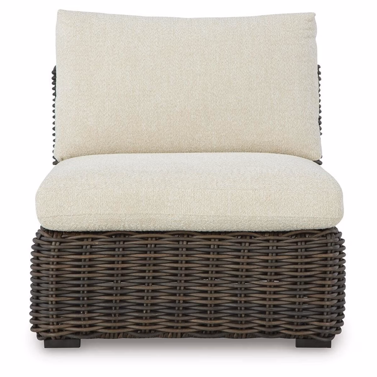 Kimora Outdoor Armless Chair with Cushion - Image 4