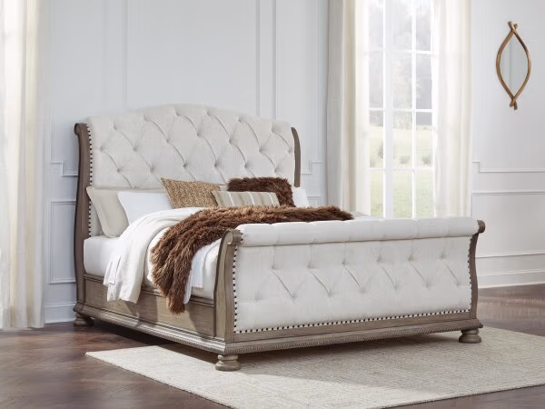 Ardenfield King Upholstered Sleigh Bed - Image 3
