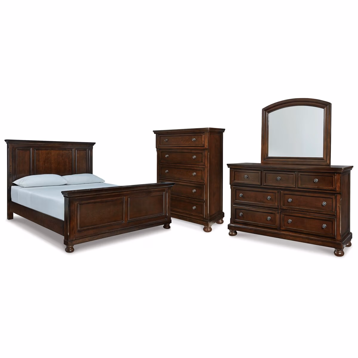 Porter California King Panel Bed, Dresser, Mirror and Chest - Image 2
