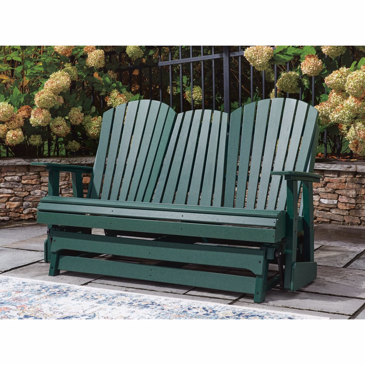 Shell Beach Outdoor Loveseat Glider - Image 3