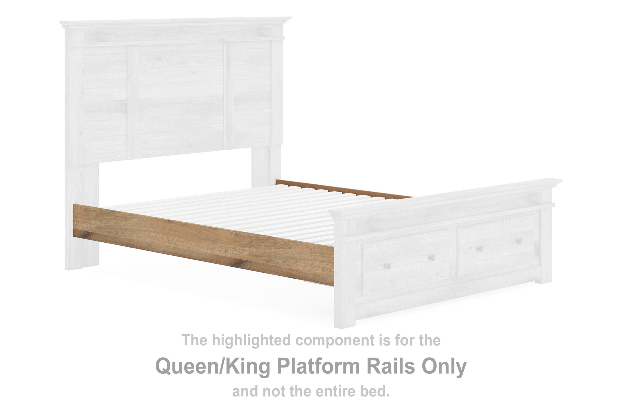 Makidern Queen/King Platform Rails