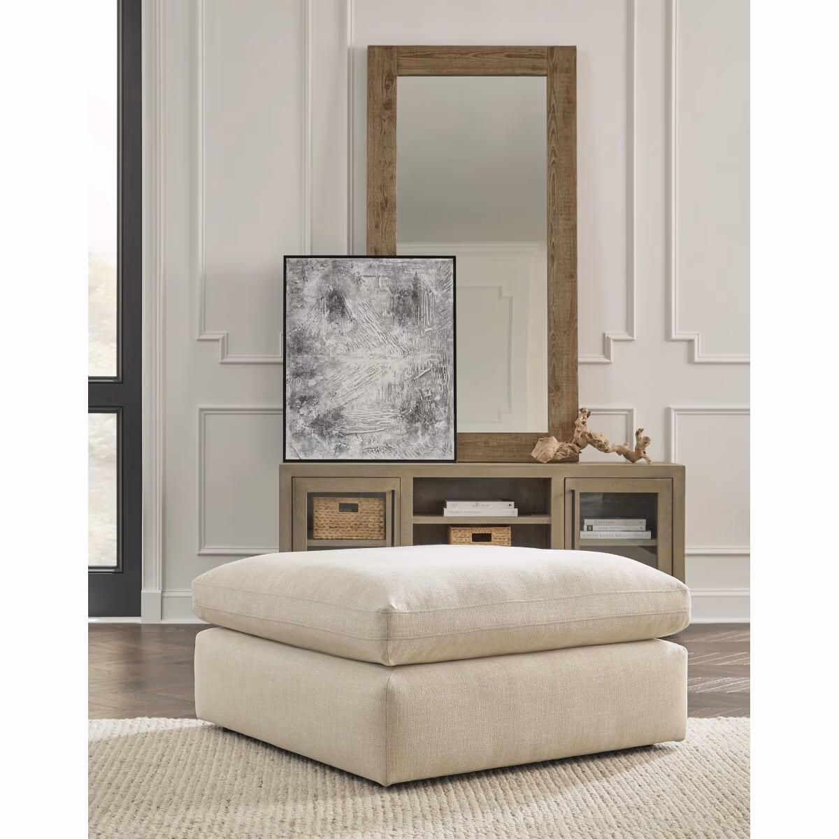 Elyza Oversized Accent Ottoman - Image 3