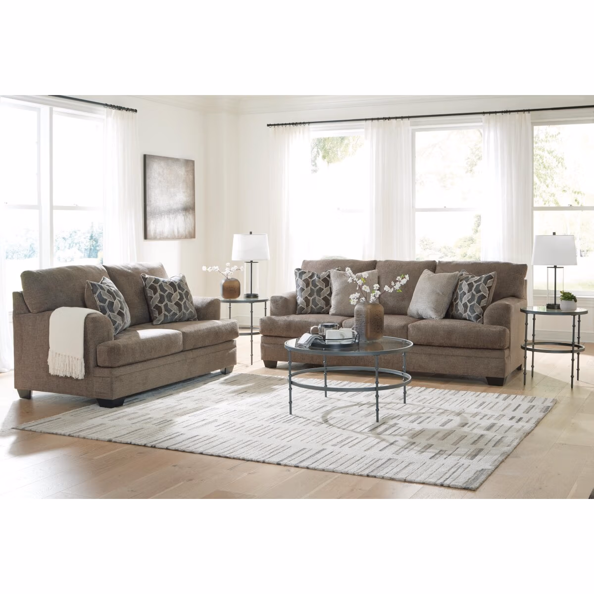 Stonemeade Sofa and Loveseat - Image 3