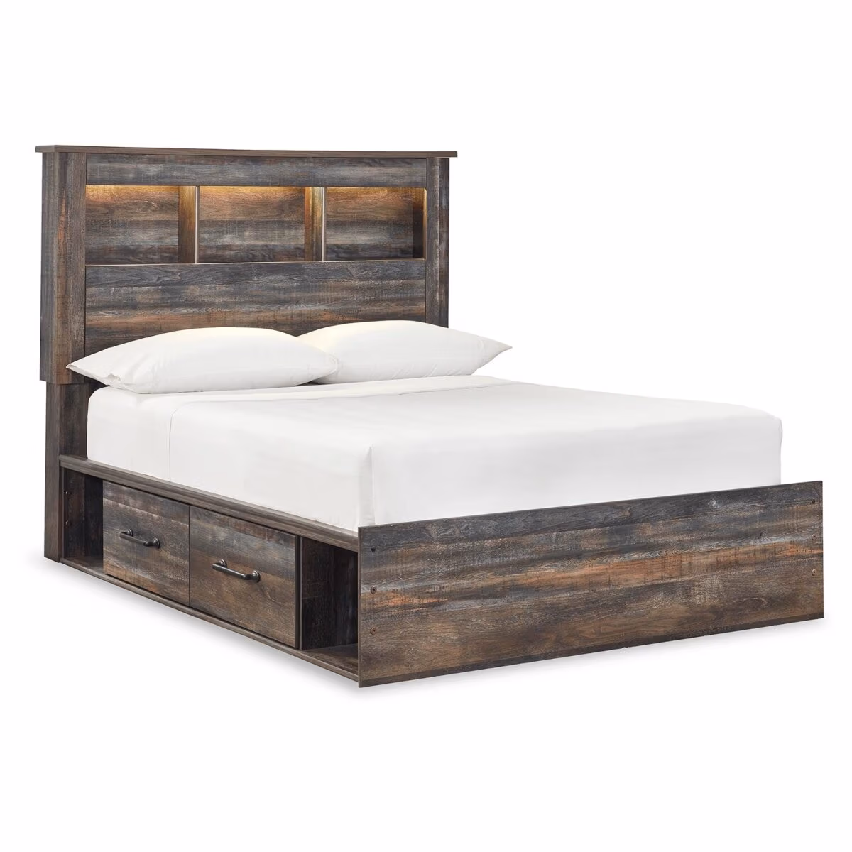 Drystan Full Bookcase Bed with 4 Storage Drawers - Image 2